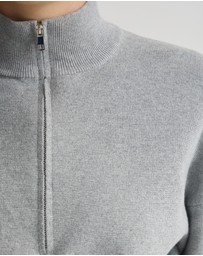 Oxford - Victoria Crop Zip Neck Knit