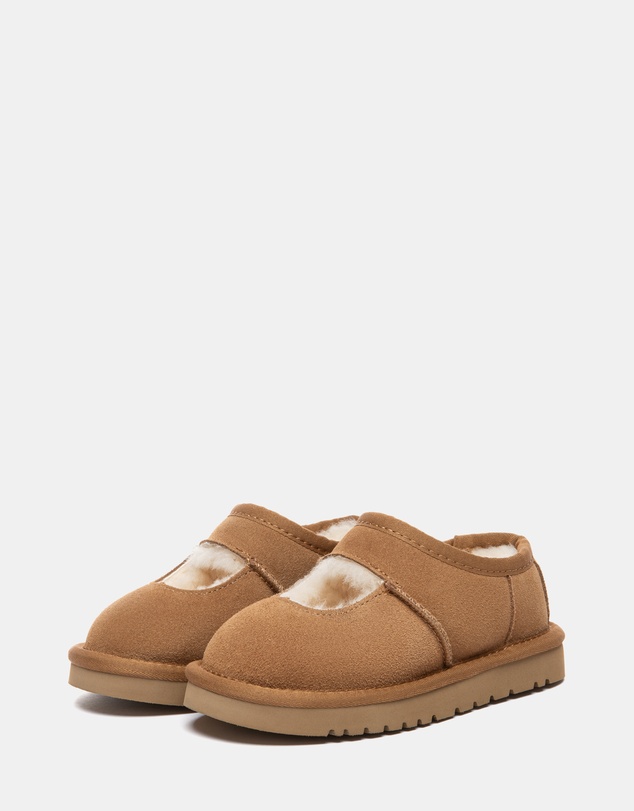 EVERAU - Australian Shepherd Ugg Carmella Kids Cow Suede Upper House Shoes