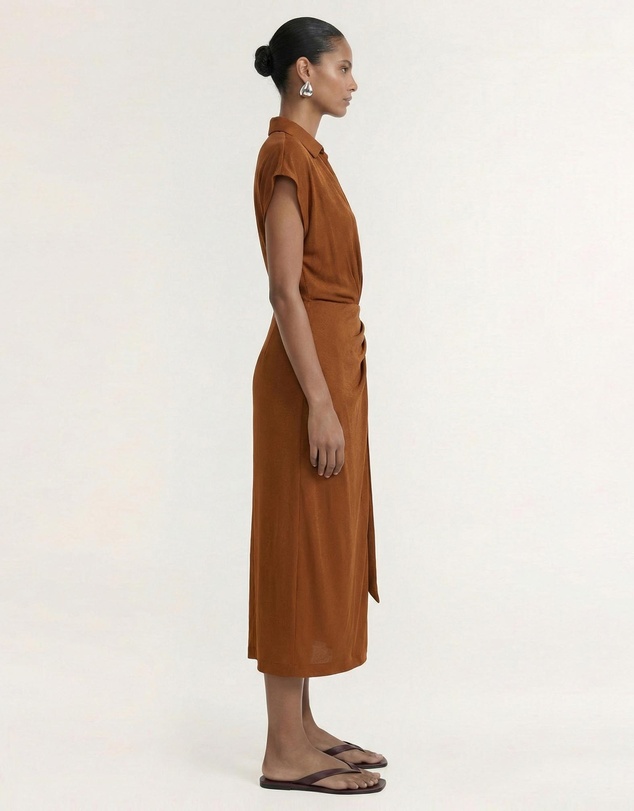 Staple the Label - Solene Wrap Midi Dress