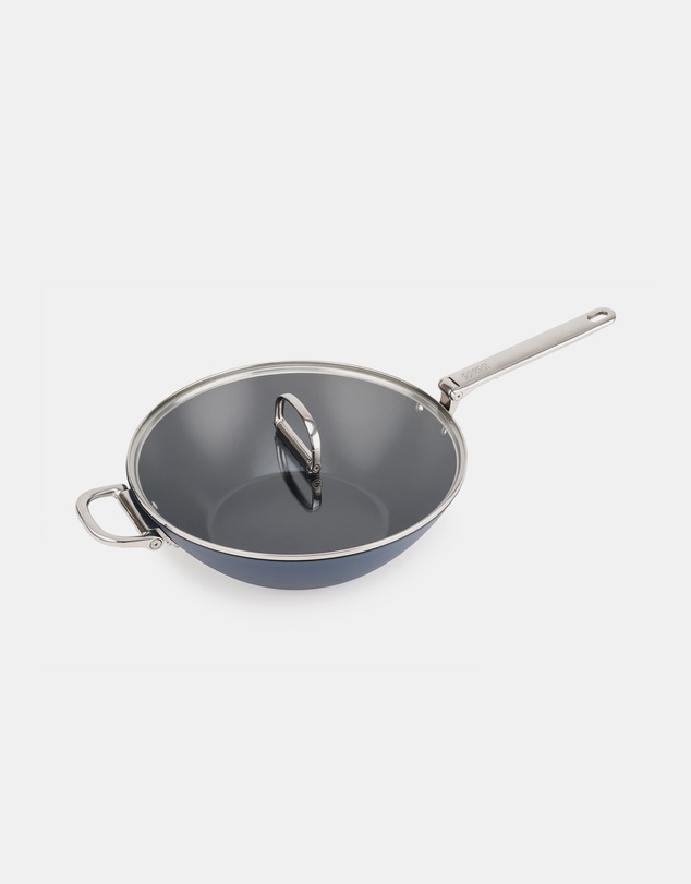 Joseph Joseph - Space Non-stick Wok with Folding Handles and Lid - 32 cm
