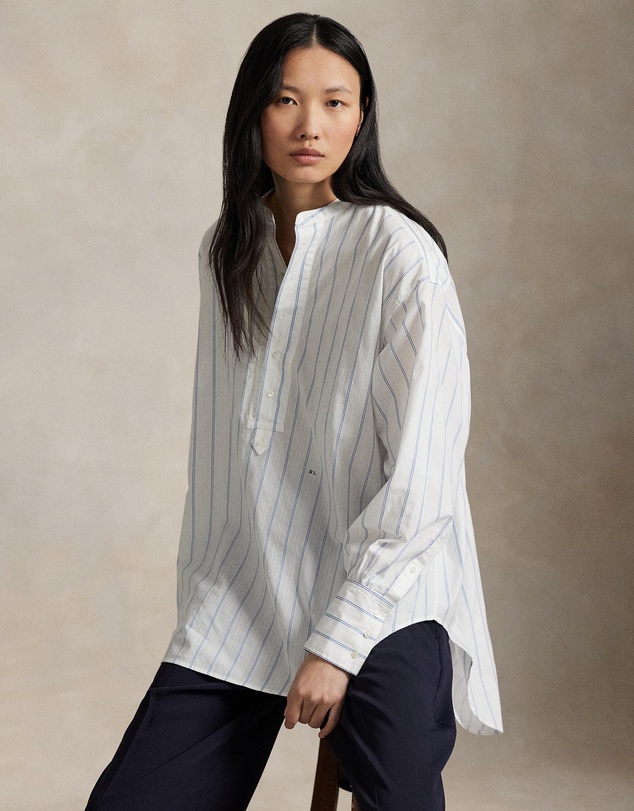 Polo Ralph Lauren - Striped Cotton Dobby Top