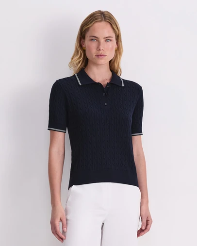 Sportscraft - Chiffon Cotton Cable Polo
