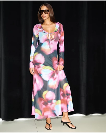 Dazie - Vacanza Sheer Maxi Dress