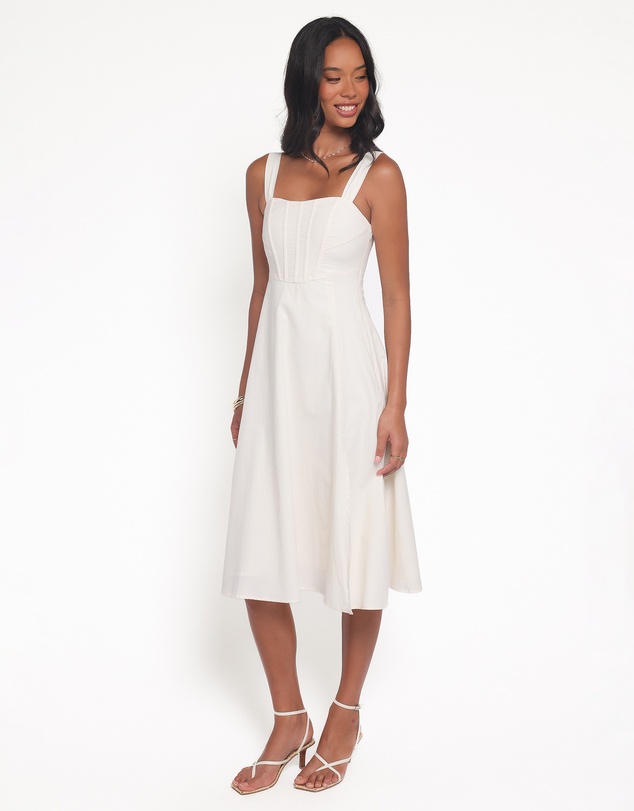 Petal & Pup - Cosima Midi Dress - Cream