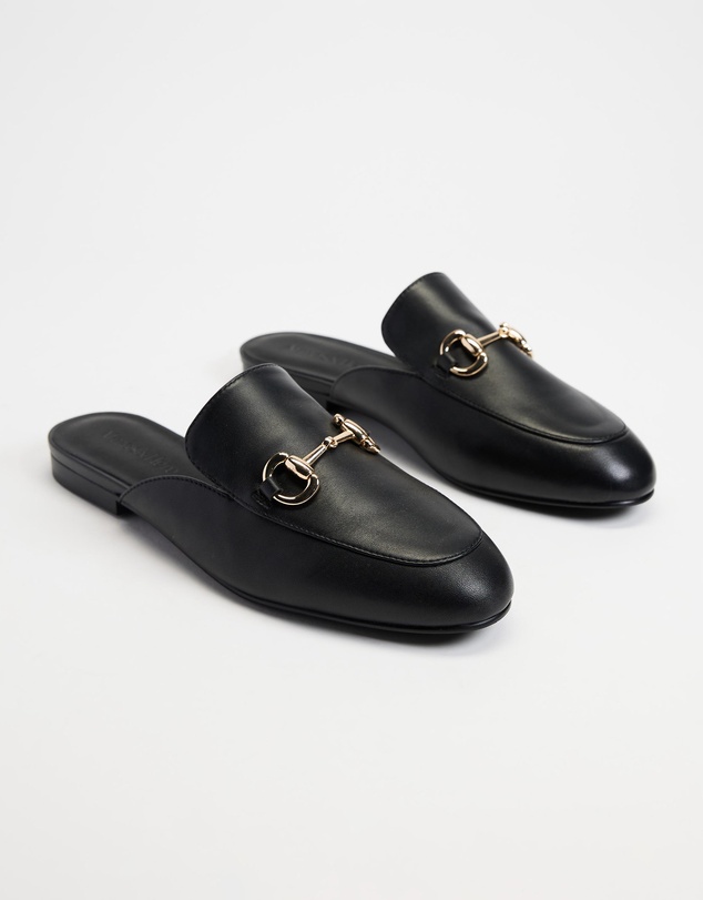 Atmos&Here - Alexandra Leather Loafer Slides