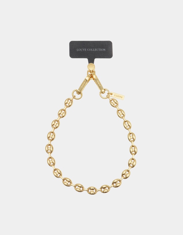 LOUVE COLLECTION - Universal Phone Strap Connector (Black) + Marina Wristlet