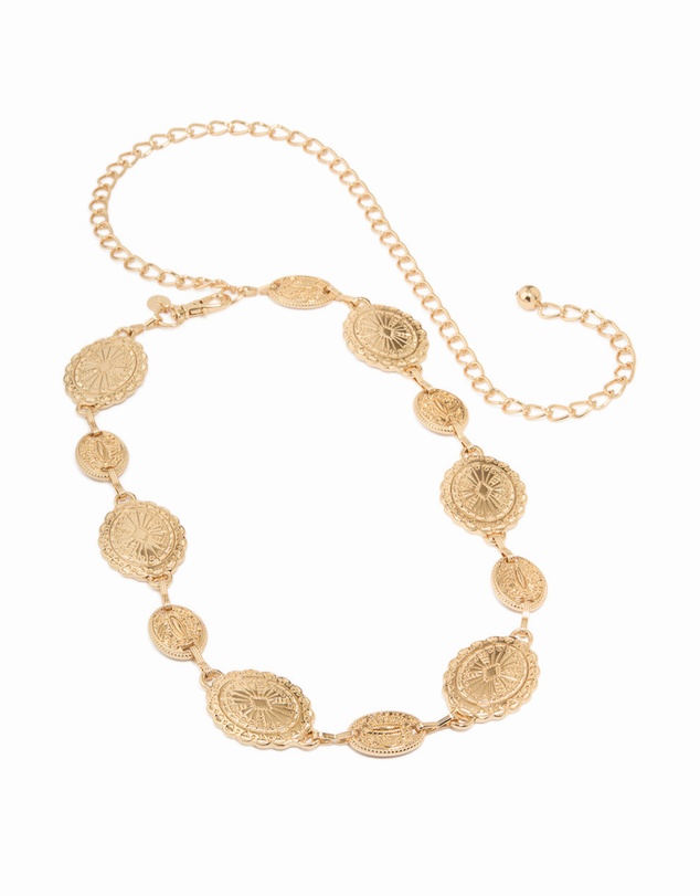 Lovisa - Gold Western Oval Belt