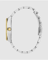 GUESS - Guess Luna Two Tone & Green Ladies Watch