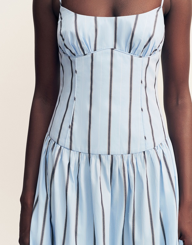 Shona Joy - Saxon Panelled Bustier Maxi Dress