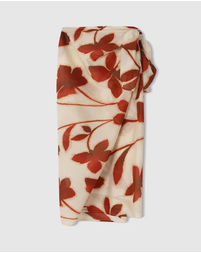 Zulu & Zephyr - Ruby Floral Cotton Sarong