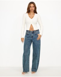 Dazie - Tessa Cropped Knit Cardigan