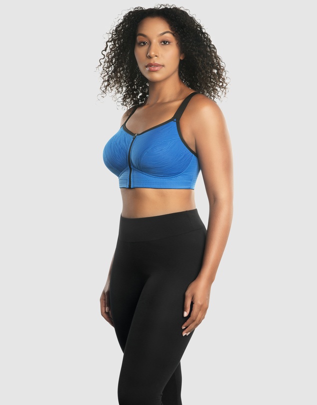 Parfait - Wave Wirefree Zip Front Sports Bra