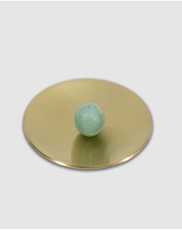 MAHO Sensory - Hoseki Mari - Green Aventurine crystal Incense burner