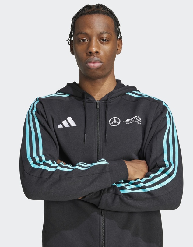 adidas Performance - MERCEDES - AMG PETRONAS FORMULA ONE TEAM DNA FULL ZIP HOODIE Mens