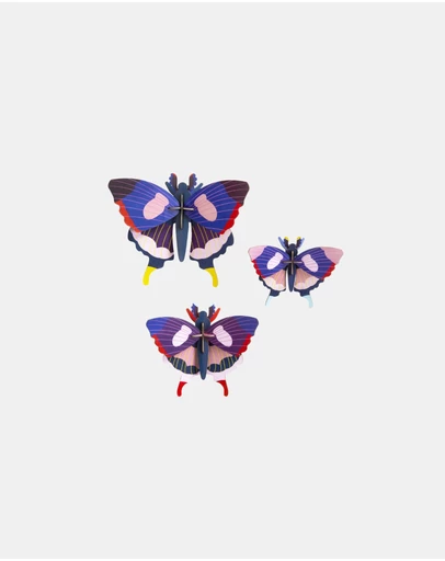 Studio Roof  - Wall Art Butterflies A4 Set of 3