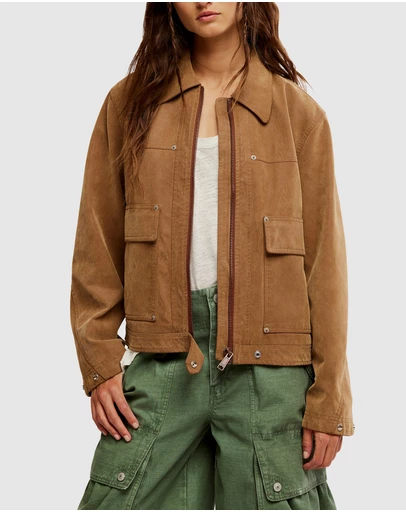 Free People - Blair Vegan Suede Jacket