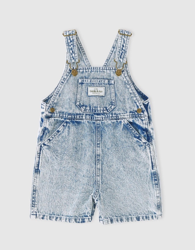 Goldie + Ace - BURTON VINTAGE WASHED DENIM OVERALLS