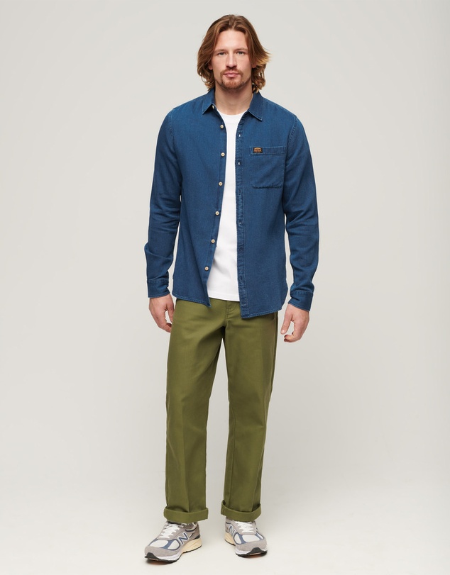 Superdry - Organic Cotton Long Sleeve Denim Shirt