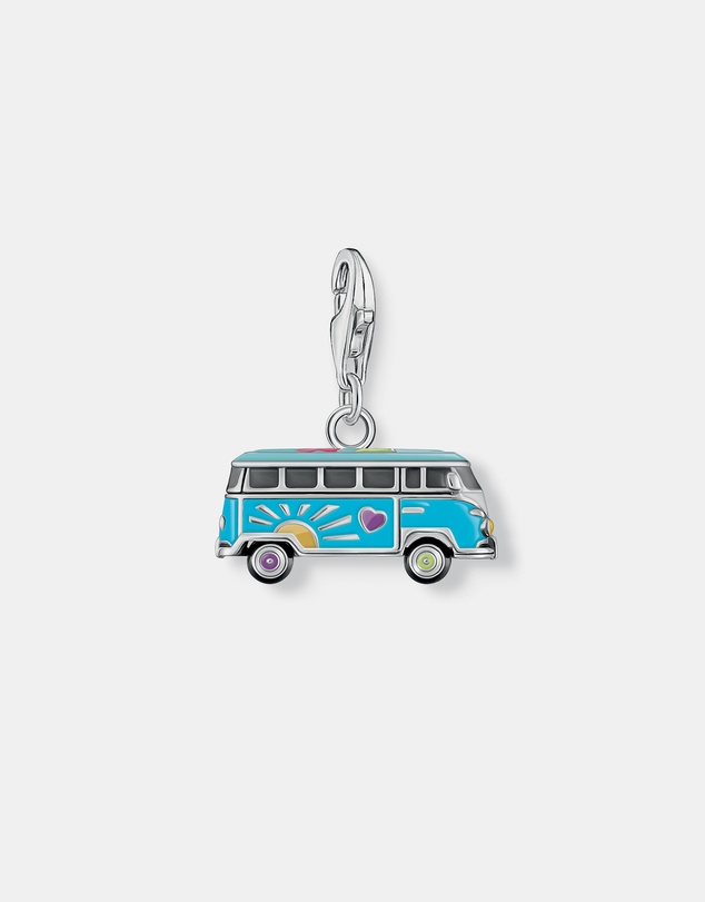 THOMAS SABO - THOMAS SABO Blue Hippie Bus Charm Pendant