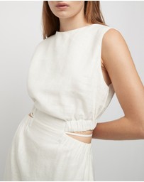 FRIEND of AUDREY - The Linen Waist Tie Dress