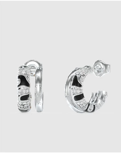 GUESS - Guess 15mm Jungle Circle Enamel Hoop