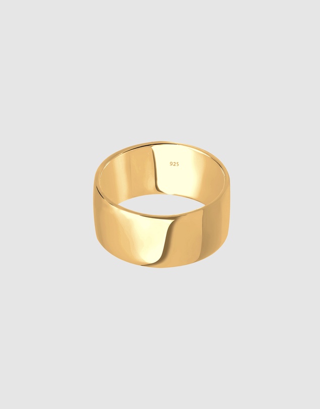 Elli Jewelry - Ring Stacking 925 Sterling Silver Gold-Plated
