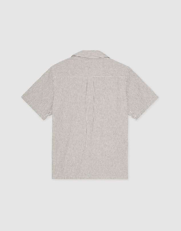 Les Deux - Lukas Stripe Cotton Linen SS Shirt