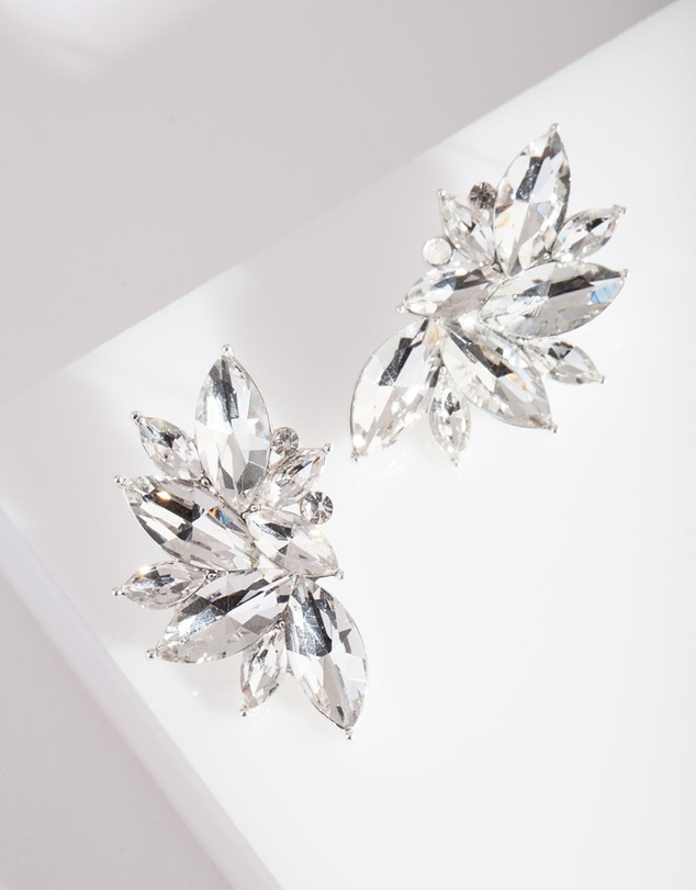 Lovisa - Diamante Fan Stud Earrings