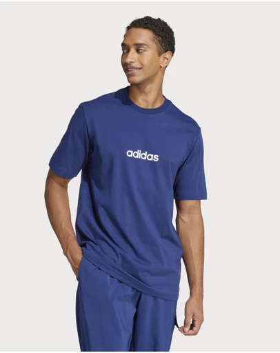 adidas Sportswear - Essentials Linear Single Jersey Tee Mens