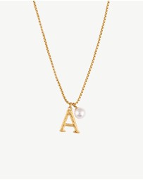 Zahar - Pearl Letter A Necklace