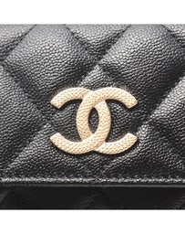 Pre-Loved by Azura Reborn - Pre-Loved Quilted Caviar Bifold Wallet