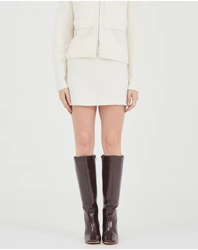 FRIEND of AUDREY - Nyra Boucle Knit Mini Skirt