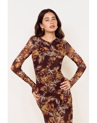 Brown Vintage Floral