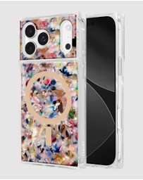 Flaunt - Flaunt Square Rainbow Confetti Tortoise Shell MagSafe Case for iPhone 17 Pro Max
