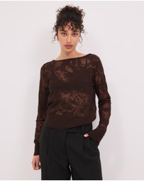 Calli - Jasmina Floral LS Knit Top
