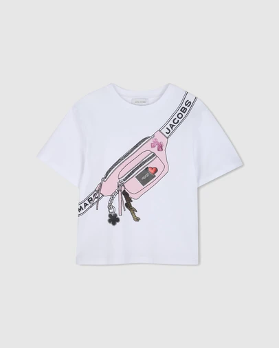 Marc Jacobs - Crossbody Bag Print Short Sleeve T-Shirt - Kids-Teens
