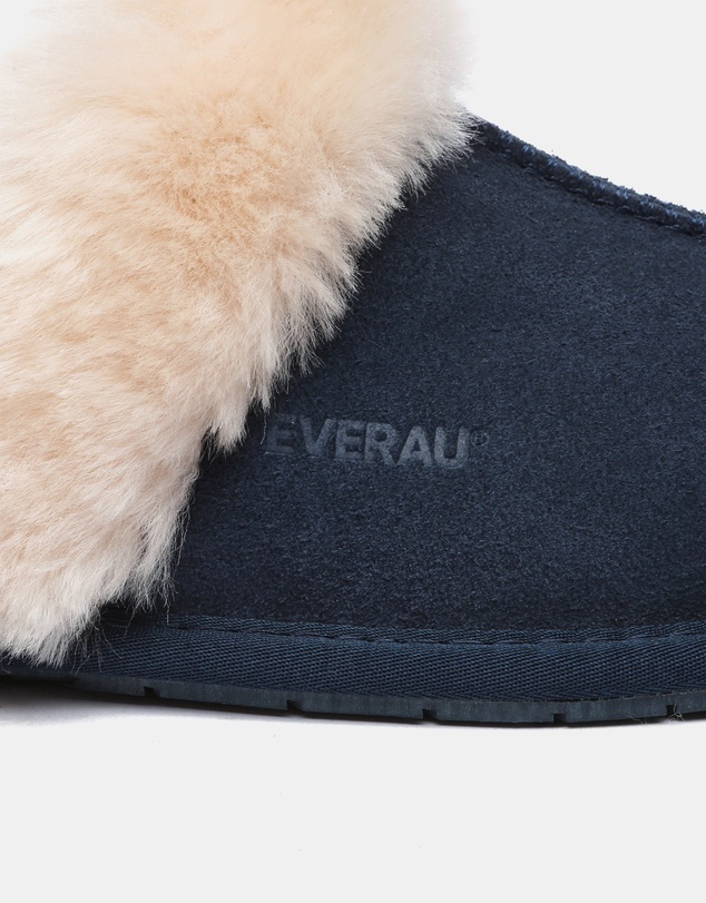 EVERAU - EverAU Ugg Rosa Slipper Suede Cow Suede Upper House Shoes