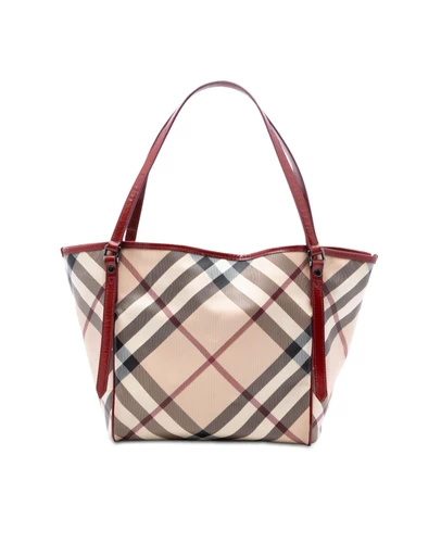 Pre-Loved by Azura Reborn - Pre-Loved Supernova Check Coated Canvas Tote