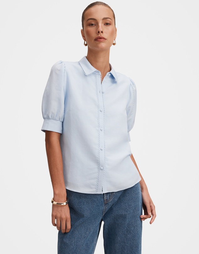Forever New - Finley Trim Detail Blouse