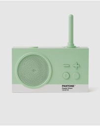 Lexon - Lexon GIFT Set PANTONE - Includes Mino+ Mini Speaker, Flip Classic Clock, Mina M Lamp, Thykho 3 Speaker - Green
