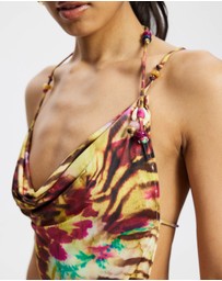 Jaded London - Beaded Cowl Backless Top