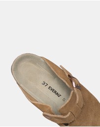 EVERAU - EverAU Ugg Brooklyn Platform Cow Suede Upper Clogs