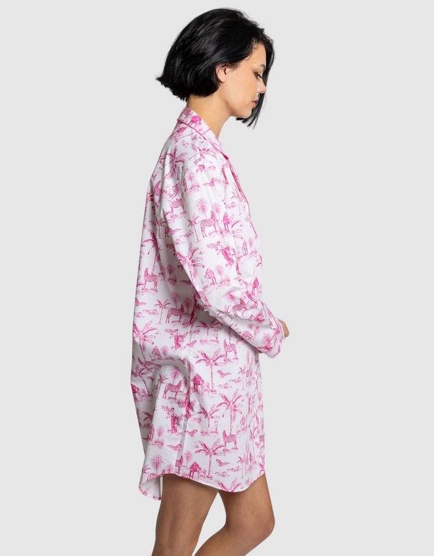 Sant And Abel - Women's Skydog Pink Night Shirt