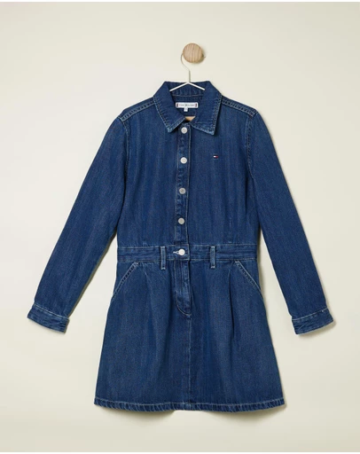 Tommy Hilfiger - Denim Pleats Dress - Teens