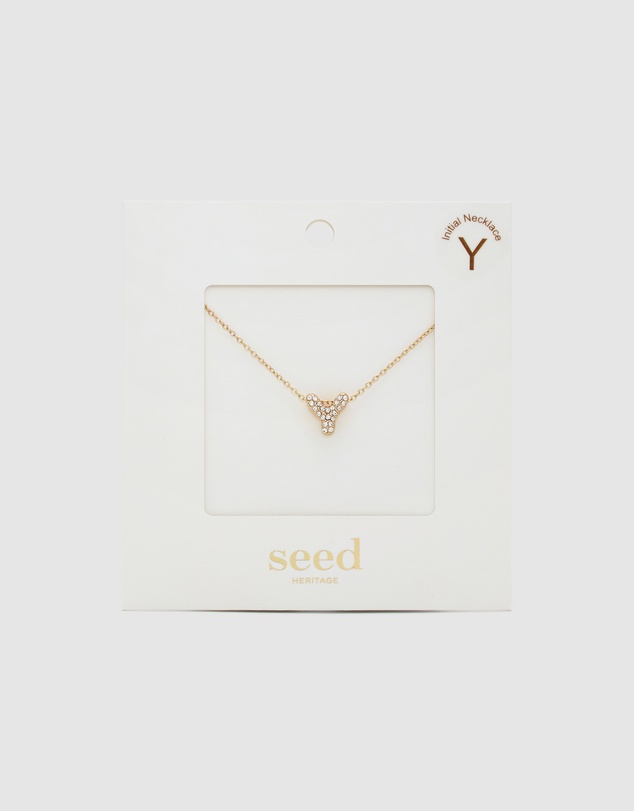 Seed Heritage - Initial Jewel Bubble Necklace