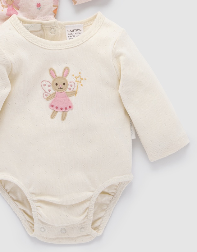 Purebaby - 2 Pack Bodysuit -Kids-Babies