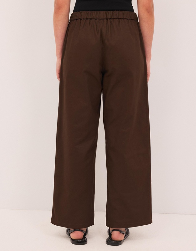Calli - Panelled Cotton Twill Pants