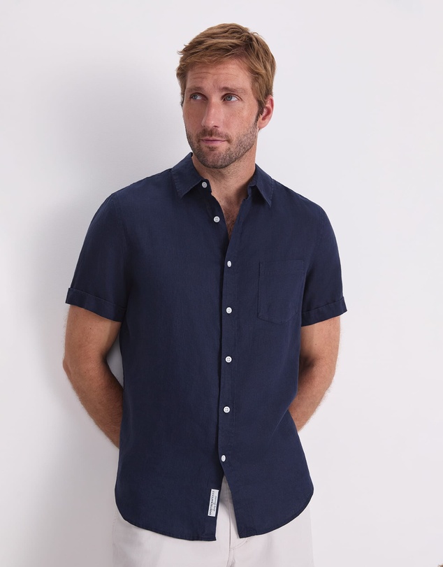 Sportscraft - Short Sleeve Linen Shirt