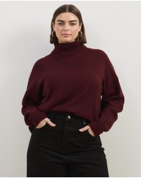 Atmos&Here Curvy - Winnie Wool Blend Knit Jumper