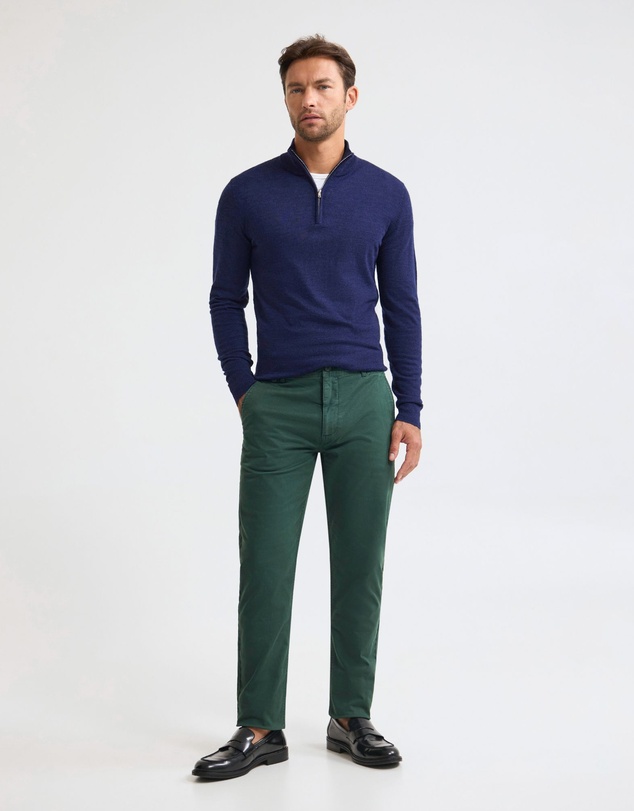 Oxford - Merino Zip-Neck Wool Pullover